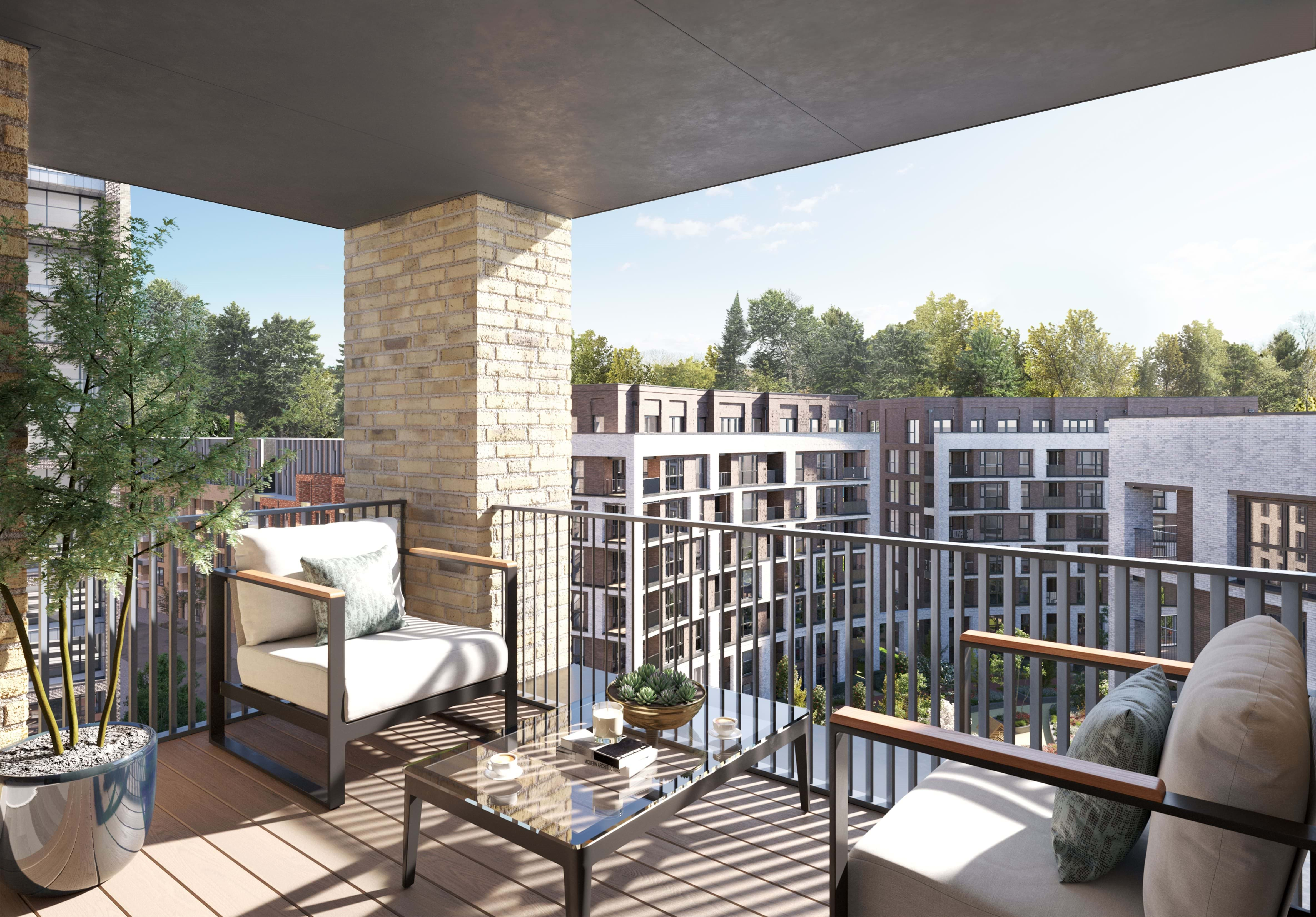 Balcony of a Arden home